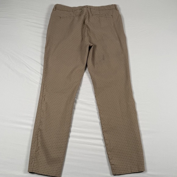 Adrienne Vittadini Pants 8 Geometric Stretch Slim Straight Dressy Career Office - Picture 3 of 14